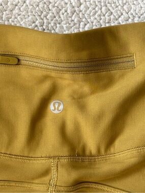 lululemon athletic leggings in mustard gold